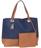 granatowo-brazowa-torebka-damska-shopper-stan-nowy