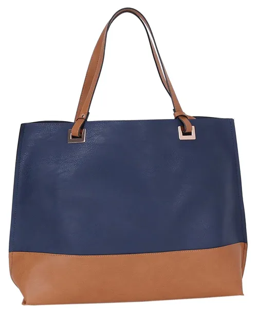 granatowo-brazowa-torebka-damska-shopper-stan-nowy-kolor-wielokolorowy