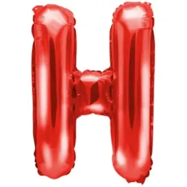 balon-foliowy-litera-h-czerwony-partydeco-14-ltr