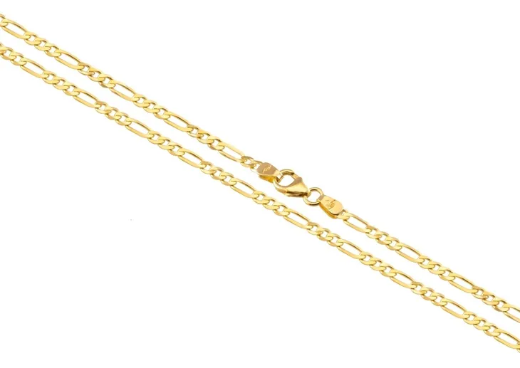 Złoty Łańcuszek Figaro 60 cm Próba 333
