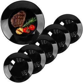 6x-talerze-plaskie-obiadowe-czarne-okragle-265cm-talerz-szklo-opalowe