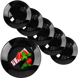 6x-talerze-deserowe-salatkowe-czarne-okragle-19cm-talerzyk-szklo-opalowe