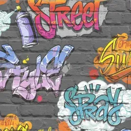 tapeta-mlodziezowa-cegla-napisy-grafitii-papierowa