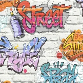 tapeta-wzor-cegla-z-graffiti-efekt-3d-mur-kamien
