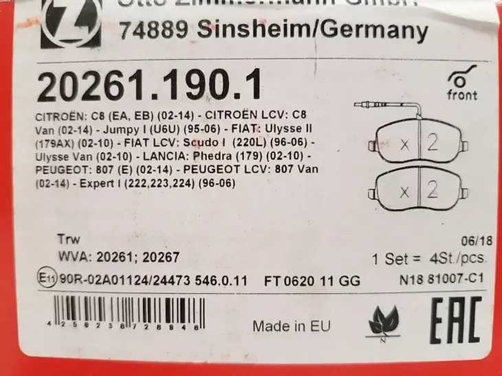 zimmermann-klocki-przod-citroen-jumpy-c8-stan-nowy