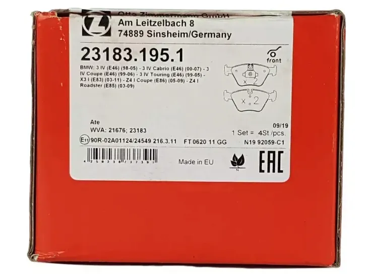 zimmermann-klocki-przod-bmw-3-e46-x3-e83-stan-nowy
