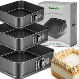 3x-tortownica-zestaw-kwadrat-do-pieczenia-ciast-blacha-non-stick-24-26-28cm