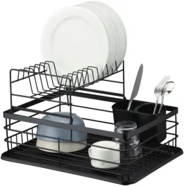 suszarka-do-naczyn-dwupoziomowa-stojaca-ociekacz-miowi-czarna-czarna-duza