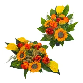 komplet-stroiki-na-cmentarz-grob-bukiet-donica-sloneczniki