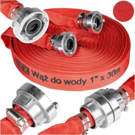 waz-strazacki-1-30m-do-pompy-wody-szamba-mocny-trwaly-waz-parciany-2-zlacza