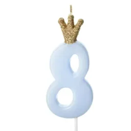 swieczka-na-tort-cyfra-8-w-koronie-blekitna-partydeco-95-cm