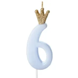 swieczka-na-tort-cyfra-6-w-koronie-blekitna-partydeco-95-cm