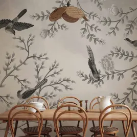 fototapeta-350x256-wodoodporna-ptaki-w-ogrodzie-trzeci-wariant