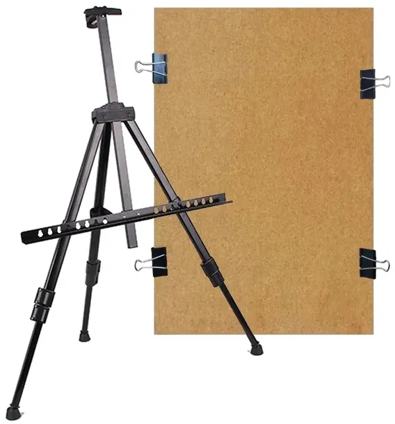 ALUMINIOWA SKŁADANA SZTALUGA + RYSOWNICA 40x60 cm