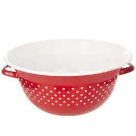 miska-kuchenna-emaliowana-czerwona-w-grochy-tecka-34-cm-9-l