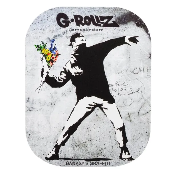 Pokrywa magnetyczna do tacki G-Rollz Banksy Flower Thrower 18 x 14 cm