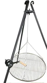 grill-trojnog-ogrodowy-185-cm-ruszt-nierdzewny-regulowany-kolowrotek