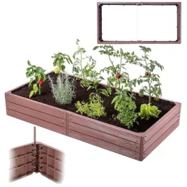 warzywniak-podwyzszona-grzadka-skrzynia-ogrodowa-rabata-brazowa-150x75cm