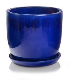 ceramiczna-doniczka-z-podstawkiem-23cm-niebieska