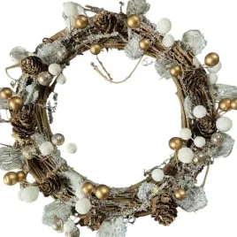 wieniec-swiateczny-zloto-biale-kuleczki-ozdoba-na-drzwi-dekoracja-na-stol