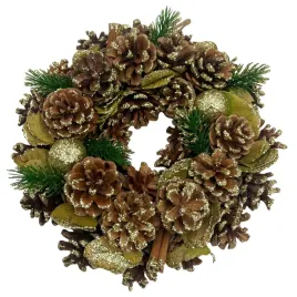 wieniec-swiateczny-ozdoba-na-drzwi-brazowe-szyszki-ze-zlottym-brokatem