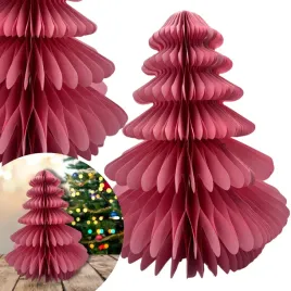 dekoracja-swiateczna-z-papieru-3d-ozdoba-choinka-duza-rozowa