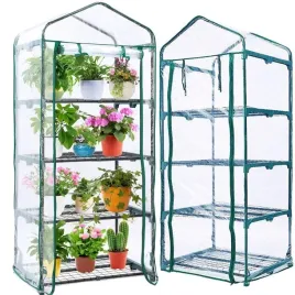 mini-szklarnia-folia-balkonowa-4-polki-160x70x50cm-rosliny-kwiaty-sadzonki