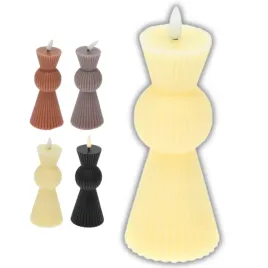 swieca-led-zebrowany-ksztalt-bezowa-parafinowa-dekoracyjne-oswietlenie-dom