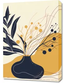obraz-50x70cm-spokoj-ciemnych-lisci