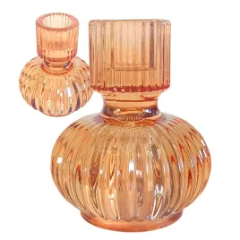 swiecznik-szklany-stolowy-do-swieczek-brazowy-wyposazenie-domowe-odzoba