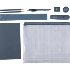 united-office-zestaw-papierniczy-w-zamykanym-etui-9-elementow-niebieski