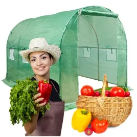 tunel-foliowy-ogrodowy-szklarnia-2x35-7m2-zielony-6-okien-z-moskitierami