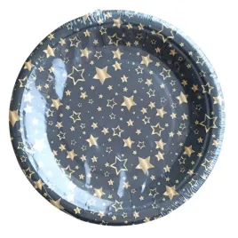 talerzyki-papierowe-15szt-18cm-czarne-zlote-gwiazdki