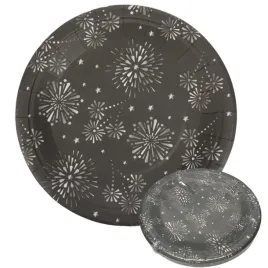 talerzyki-papierowe-15szt-18cm-czarne-srebrne-fajerwerki-sylwestrowe
