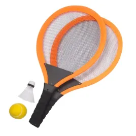 pomaranczowy-gra-plenerowa-badminton-eddy-toys-lotka-rakietki