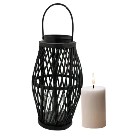ozdobna-wysoka-latarnia-rattanowa-czarna-19x19x33cm