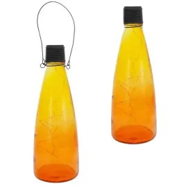 lampka-solarna-butelka-wiszaca-cieniowana-czerwono-zolta