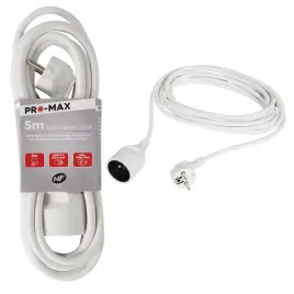 przedluzacz-bialy-pojedynczy-5m-pro-max-1-gniazdo