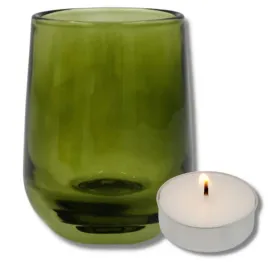 swiecznik-szklany-zielony-dekoracyjny