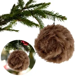 zawieszka-choinkowa-ozdoba-swiateczna-bombka-miekka-futrzasta-brazowa