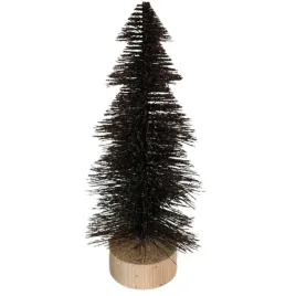 dekoracyjna-choinka-na-drewnianym-stojaku-10x23cm-brazowa-brokatowa