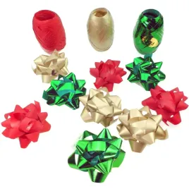 zestaw-kokard-i-wstazek-pakowanie-prezentow-design-zielony-zloty-czerwony