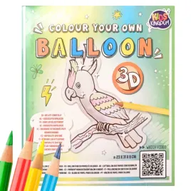 balon-do-samodzielnego-kolorowania-diy-3d-papuga-papierowy
