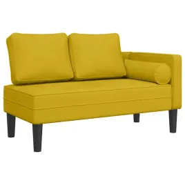 szezlong-z-poduszkami-zolty-tapicerowany-aksamitem