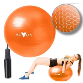 pilka-fitness-55cm-pomaranczowa-rehabilitacyjna-gimnastyczna-z-pompka-ciaza