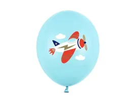 balony-niebieskie-z-samolotem-30cm-10-sztuk-sb14p-312-001j-10x