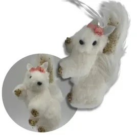 biala-wiewiorka-futrzasta-zawieszka-dekoracja-15cm