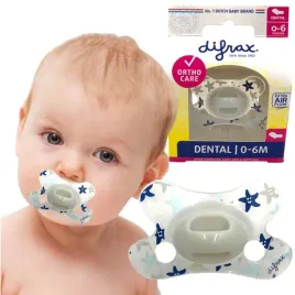 smoczek-difrax-dental-0-6m-transparentny-w-gwiazdy