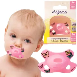 difrax-smoczek-newborn-rozowy-motyle