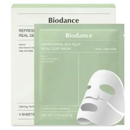 biodance-refreshing-sea-kelp-real-deep-mask-zielona-zestaw-4-szt